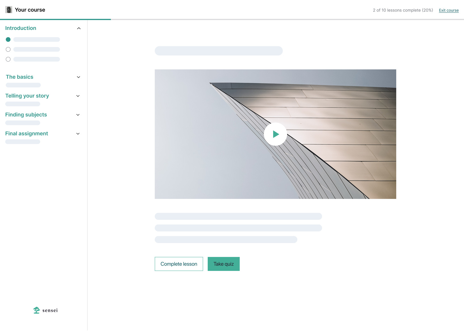 Getting Started with Sensei LMS